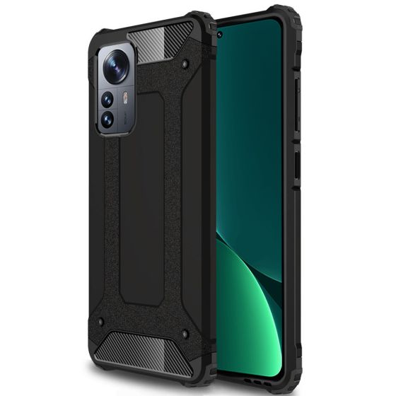 Robuste Handyhülle für Xiaomi 12 Hülle Outdoor Case Schwarz