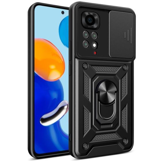 Handyhülle für Xiaomi Redmi Note 11 Case Schutzhülle mit Kameraschutz Schwarz