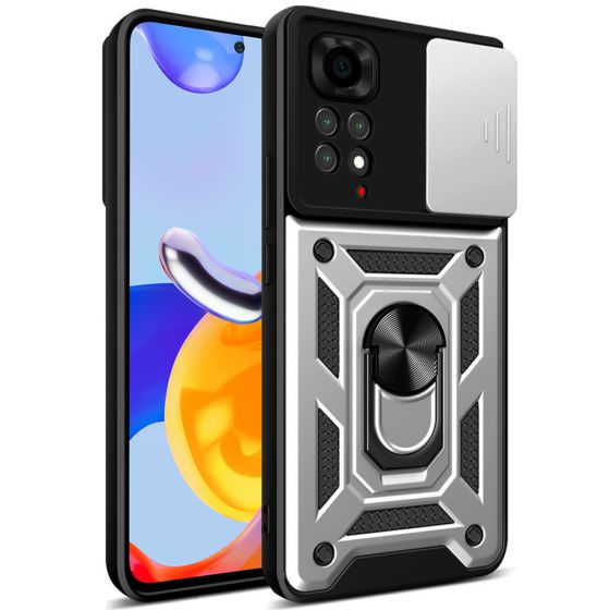 Handyhülle für Xiaomi Redmi Note 11 Pro Case Silber