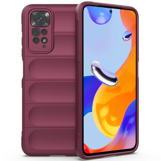 Handyhülle für Xiaomi Redmi Note 11 Pro Hülle Case Weinrot