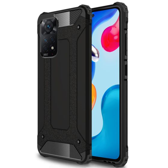 Robuste Outdoor Hülle für Xiaomi Redmi Note 11s Case Schwarz