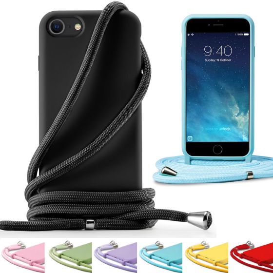 Handyhülle mit Band / Handykette für iPhone 8 Kordel Case