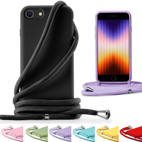 Handyhülle mit Band / Handykette für iPhone SE 2022 Case