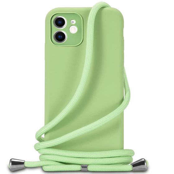 Handyhülle mit Band für iPhone 12 Grün
