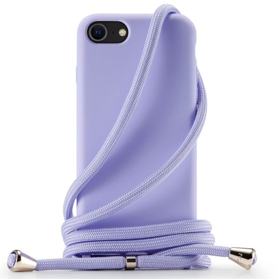 Handyhülle zum Umhängen mit Band Handykette für iPhone 6 / 6s Case Türkis Lila