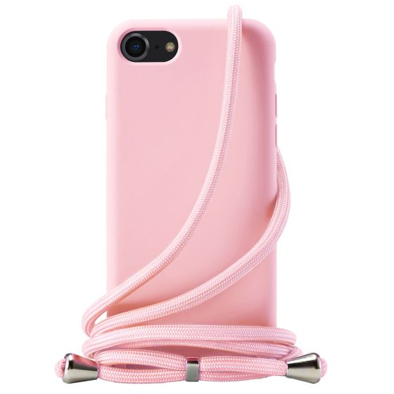 Handyhülle zum Umhängen mit Band Handykette für iPhone 7 Case Rosa