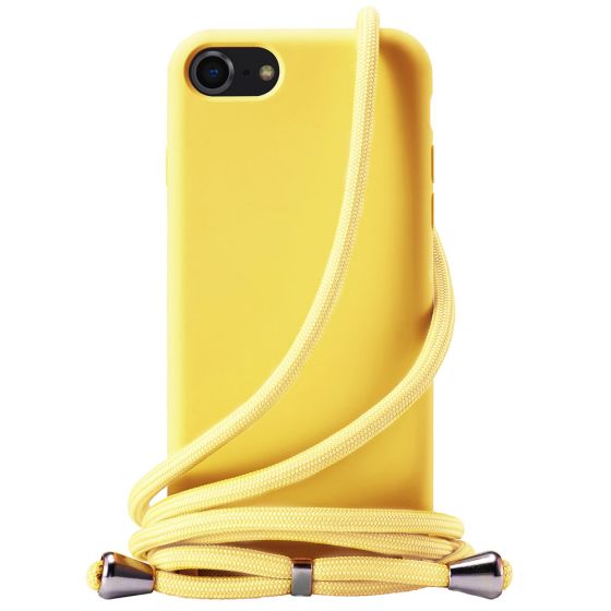 Handyhülle mit Band / Handykette für Apple iPhone SE (2020) Case Gelb