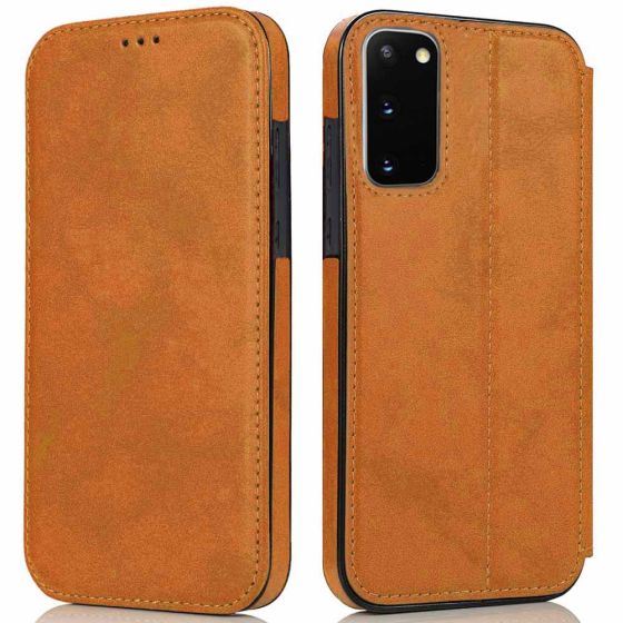 Flipcase für Samsung Galaxy S20 Plus Handy Tasche Braun