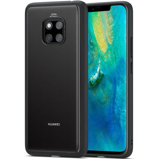 Transparente kristallklare Hülle für Huawei Mate 20 Pro Case mit schwarzen Rahmen