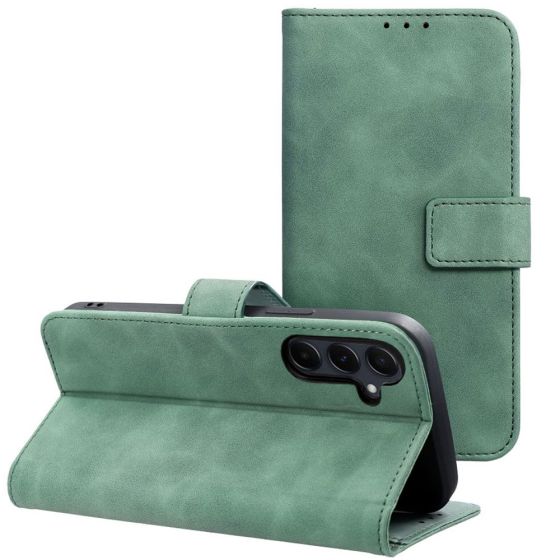 Handytasche für Samsung Galaxy A55 Hülle Flipcase Khaki Grün