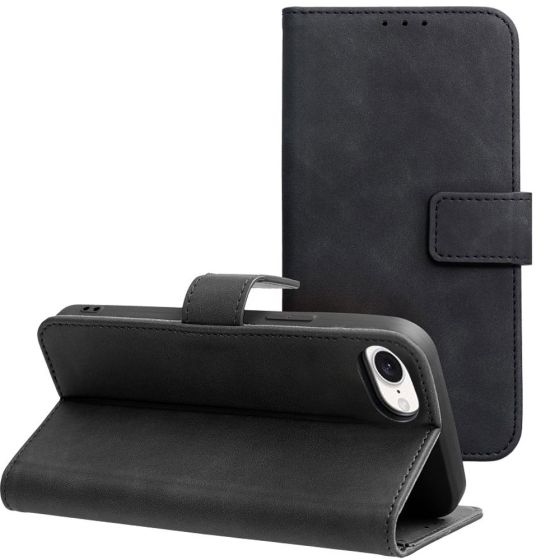 Handytasche für Apple iPhone 16e Hülle Flipcase Schwarz
