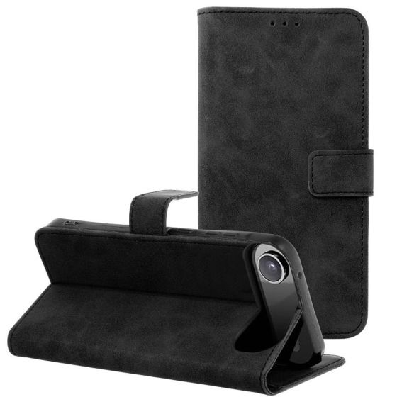 Handytasche für iPhone 17 Air Hülle Flipcase Schwarz