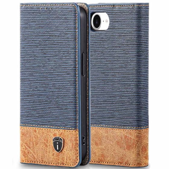 Handytasche für iPhone 17e Hülle Flipcase Etui Blau
