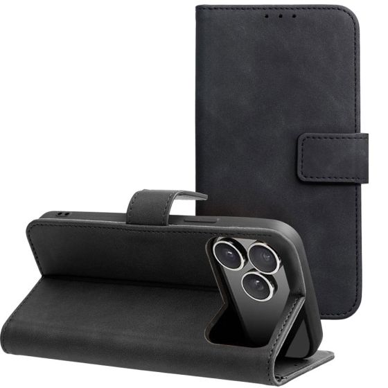 Handytasche für iPhone 18 Pro Max Hülle Flipcase Schwarz