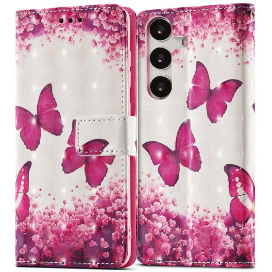 Handytasche für Samsung Galaxy A14 Hülle Schmetterling Motiv
