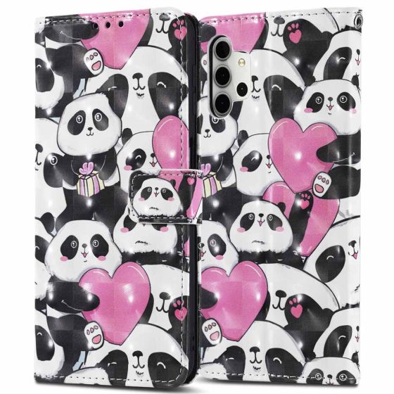 Flipcase für Samsung Galaxy A32 Handytasche Panda Motiv