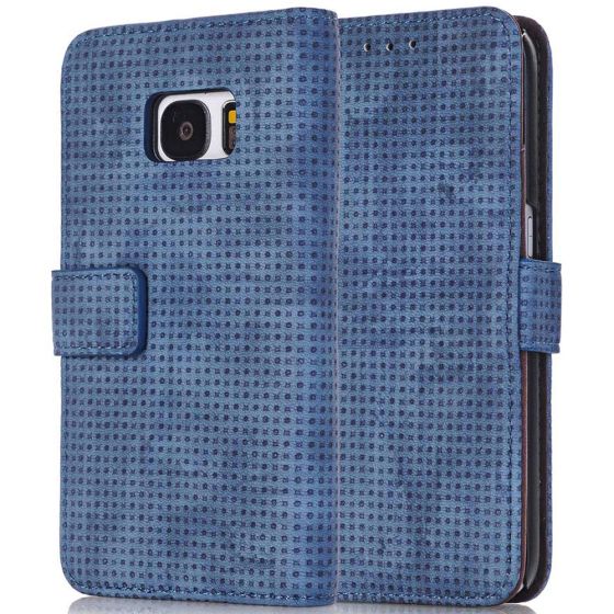 Bookcase für Samsung Galaxy S7 Flipcase in Blau