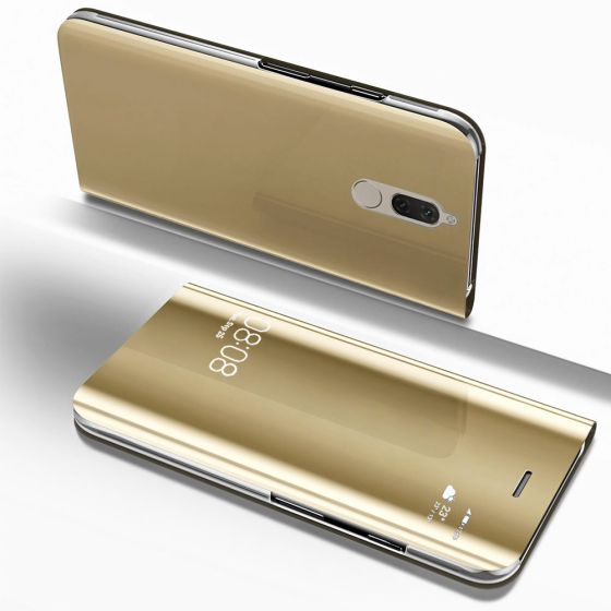 Clear View Case für Huawei Mate 10 Lite in Gold | Versandkostenfrei