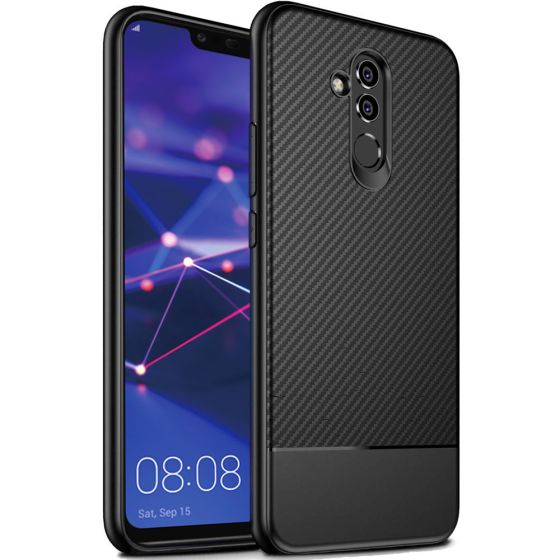 Fitsu Huawei Mate 20 Lite Carbon Handyhülle in Schwarz