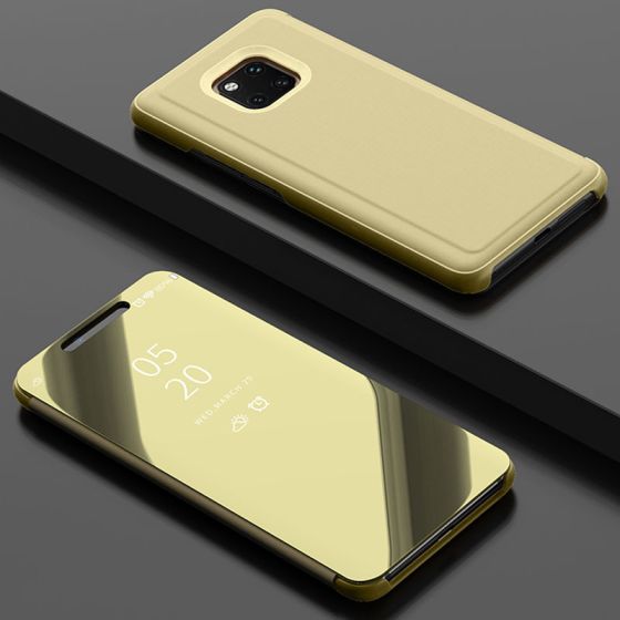 Spiegel Hülle für Huawei Mate 20 Pro in Gold | handyhuellen-24.de