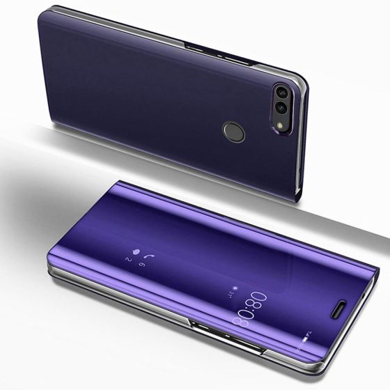 Clear View Hülle für Huawei P Smart in Violett | handyhuellen24.de