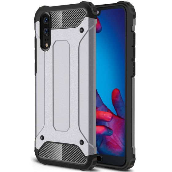 Huawei P20 Hülle Outdoor Case Cover - Grau