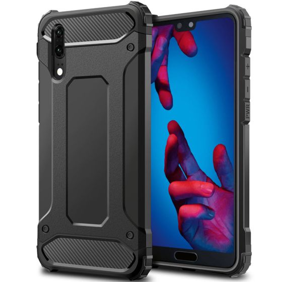 Huawei P20 Hülle Outdoor Case Cover - Schwarz