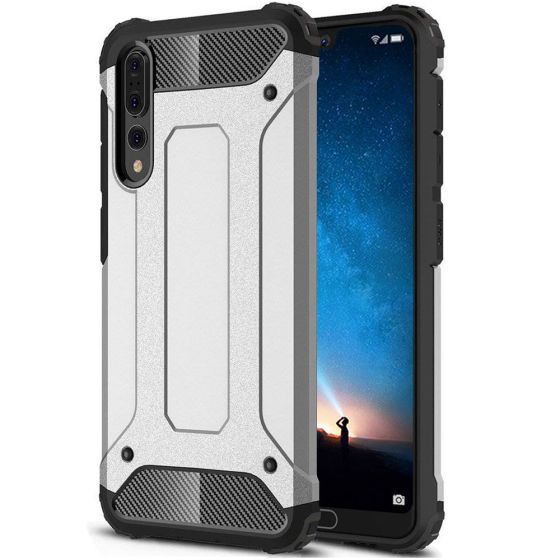 Huawei P20 Pro Hülle Outdoor Case Cover - Silber