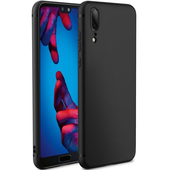 Silikon Hülle für Fitsu Huawei P20 in Schwarz | handyhuellen-24.de