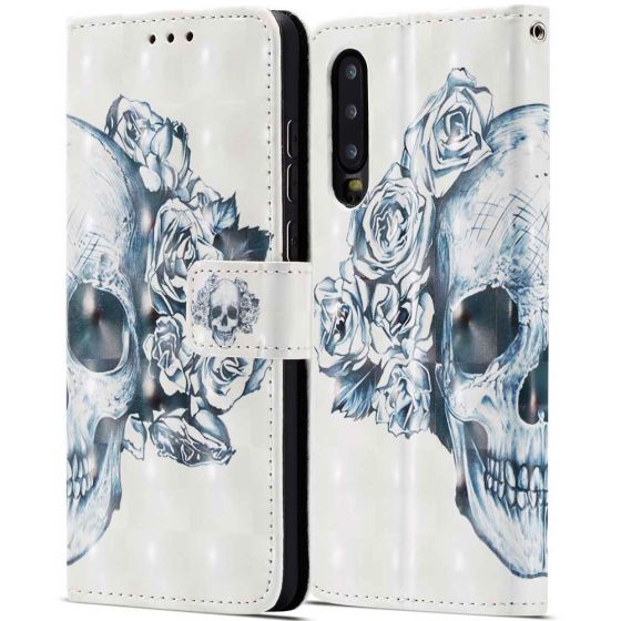 Cover für Huawei P30 mit Totenkopf Motiv | hh-24.de