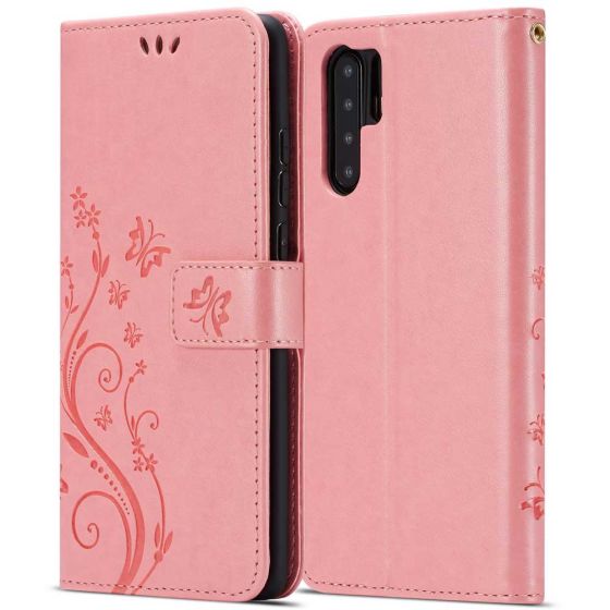 Case für Huawei P30 Pro mit Schmetterling Motiv in Rosa | handyhuellen-24.de