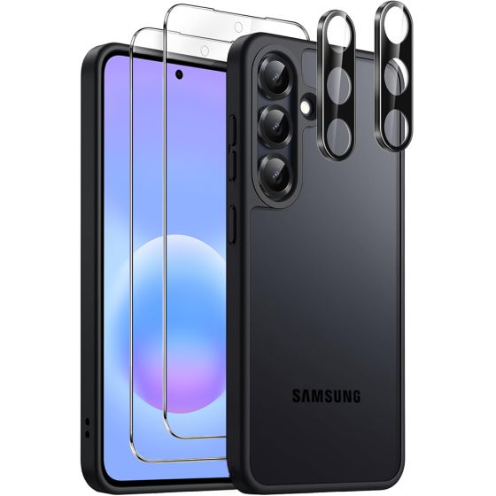 Hülle für Samsung Galaxy A57 (5G) mit Displayschutzglas und Kameraschutz