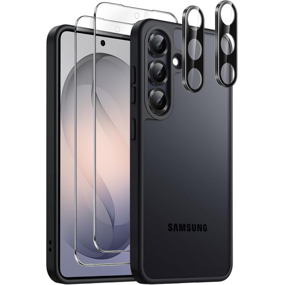 Hülle für Samsung Galaxy S26 Plus mit Displayschutzglas und Kameraschutz