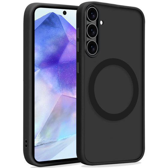 Handyhülle für Samsung Galaxy A55 Handyhülle Schwarz MagSafe kompatibel