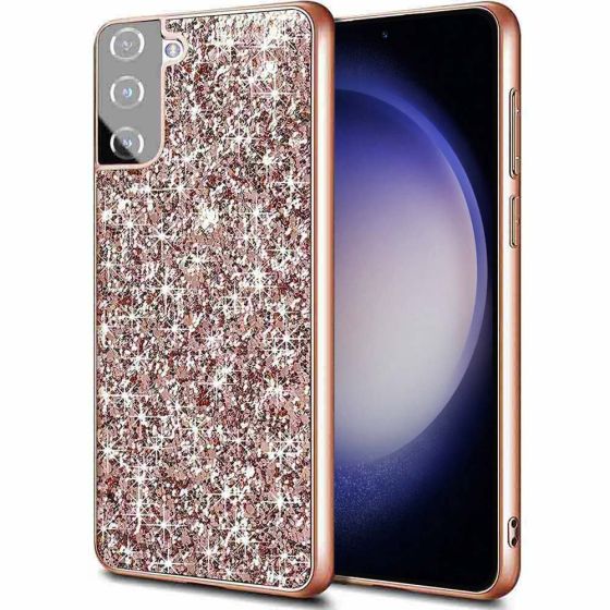 Glitzer Hülle für Samsung Galaxy S23 Plus Case Roségold