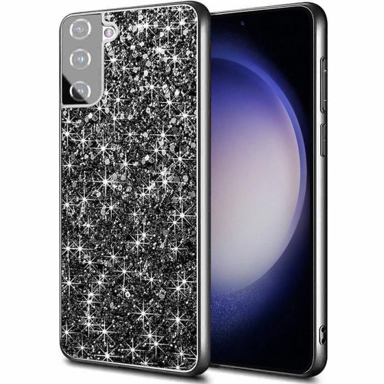 Glitzer Hülle für Samsung Galaxy S23 Plus Case Schwarz