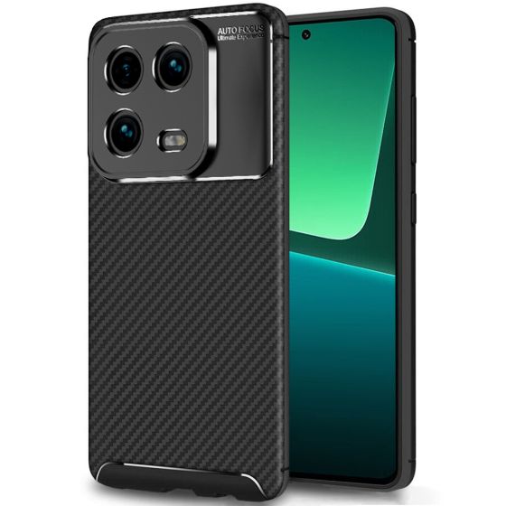 Handyhülle für Xiaomi 13 Hülle Carbon Case Schwarz