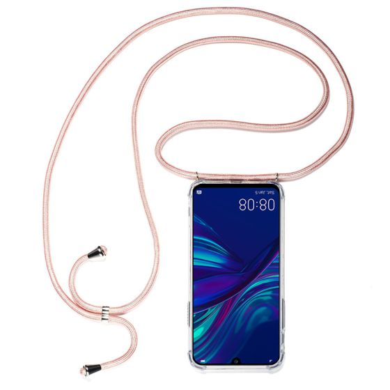 Handyhülle mit rosa Band / Handykette zum umhängen für Huawei P Smart 2019 | Ohne Versandkosten