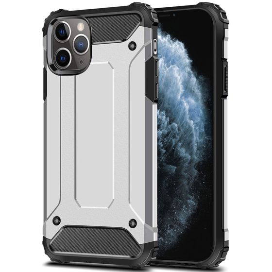 Fitsu iPhone 11 Pro Max Outdoor Handyhülle - Silber | Ohne Versandkosten | handyhuellen-24.de