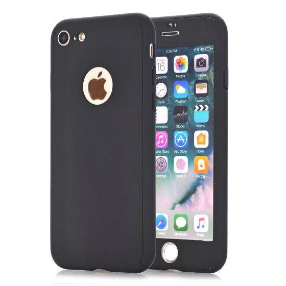 Hülle für iPhone 5 / 5s / SE in Schwarz inkl. Schutzglas