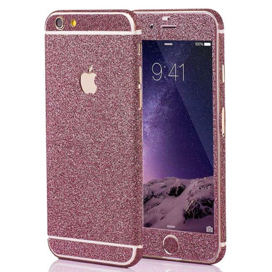 Glitzer Handyfolie für Apple iPhone 4 / 4s in Pink | handyhuellen-24.de