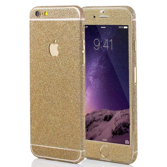 Glitzer Handyfolie für Apple iPhone 6 / 6s in Champagner