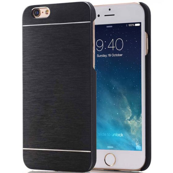 iPhone 7 slim Case Alu Cover Schwarz