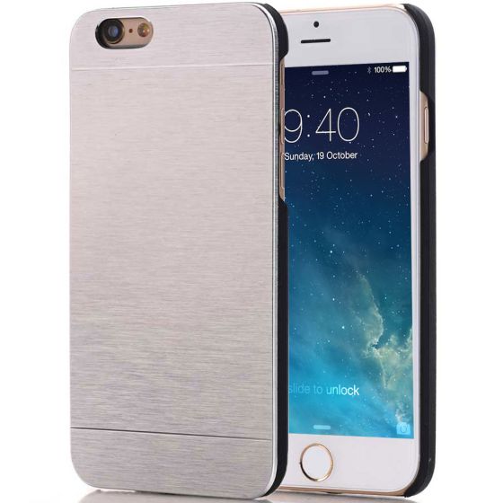 iPhone 7 Hülle Silber mit Rückseite aus Aluminium