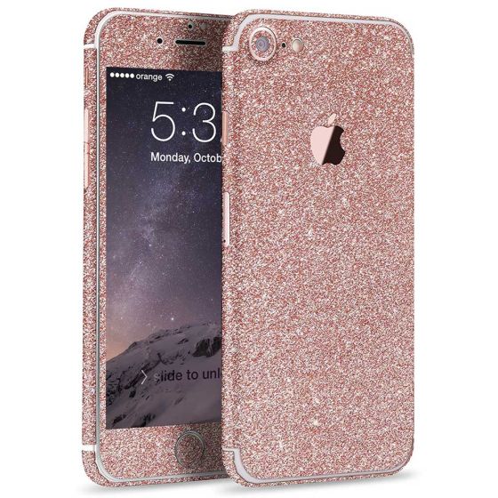 Glitzer Handyfolie für Apple iPhone 7 in Rosa