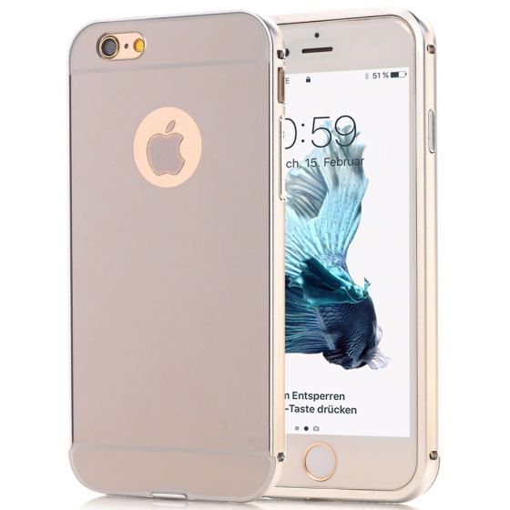 iPhone 7 Handy Case - Silber Spiegelnd