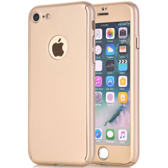 iPhone 7 Fullcover Hülle - Gold