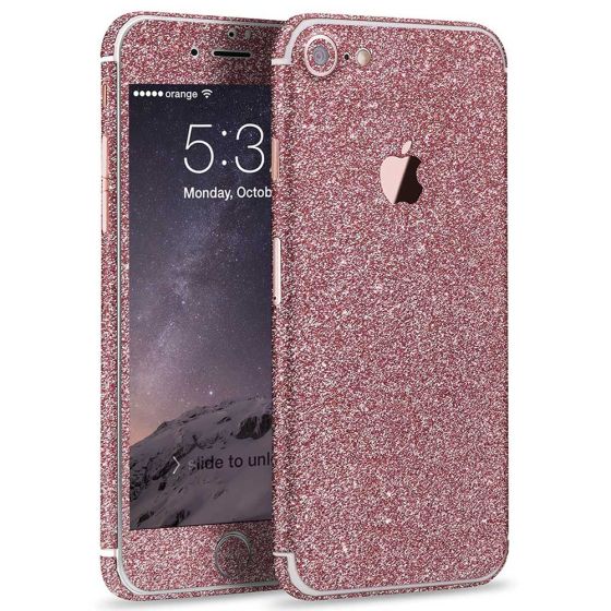 Glitzer Handyfolie für iPhone 8 in Pink | handyhuellen-24.de