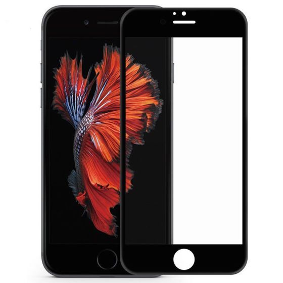 iPhone 6 / 6s Full Cover Panzerglasfolie - Schwarz