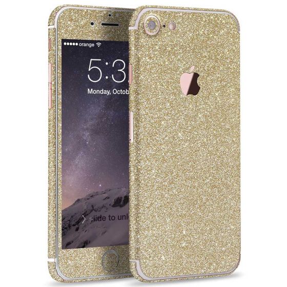 Glitzer Handyfolie für iPhone 8 Plus in Champagner